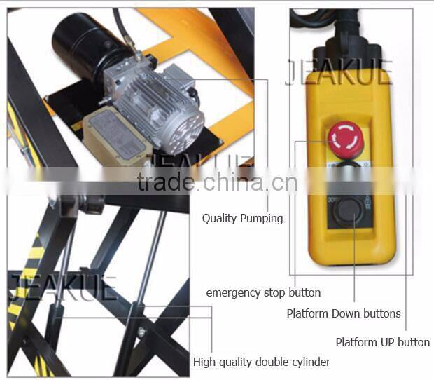Factory price Stationary three scissor electric lift platform