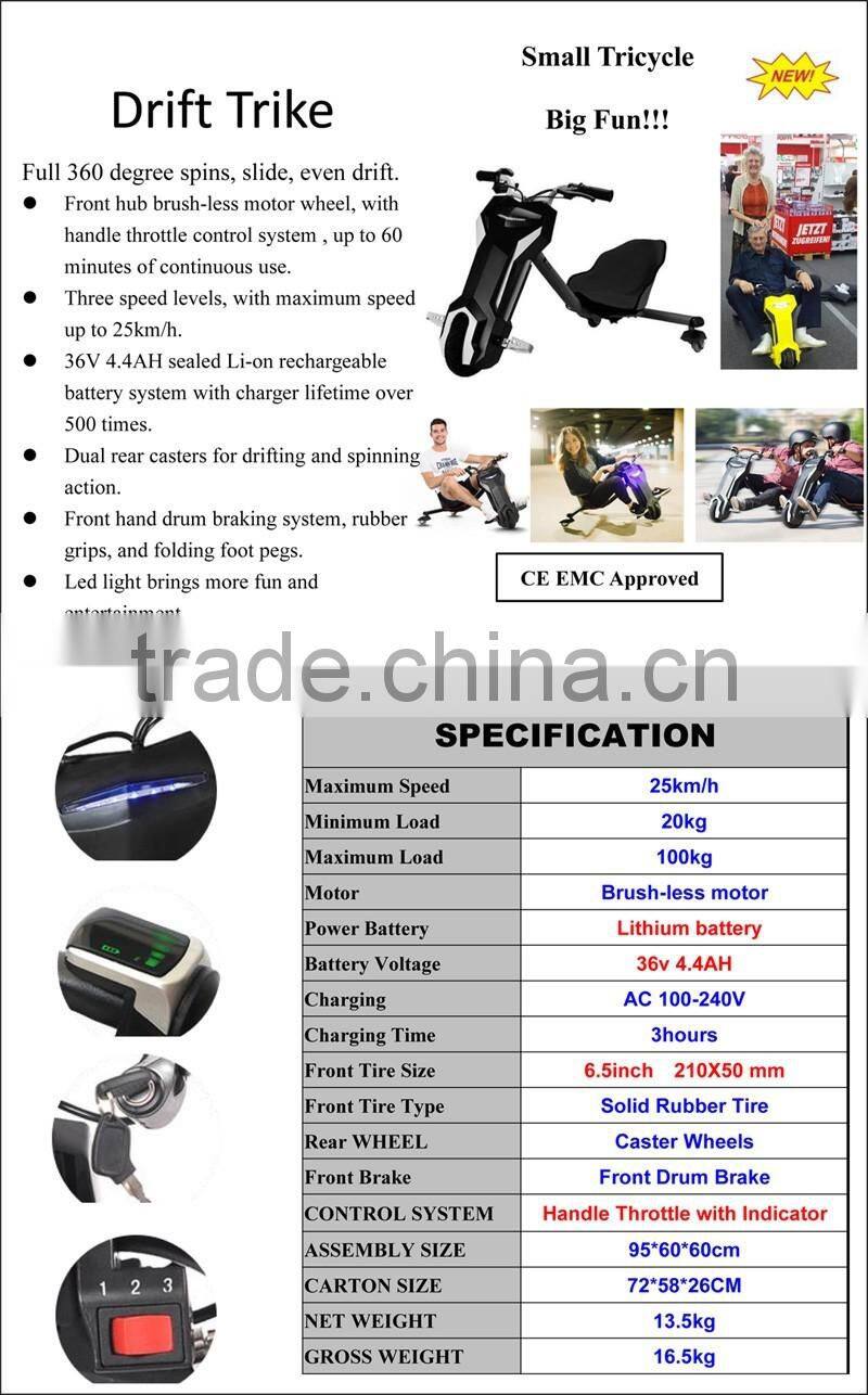 360 Spin Slide Super Fun Motorized Drift Trike