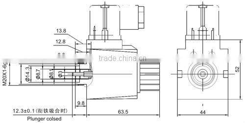 Hydraulic wet-pin type & 220 volt solenoid