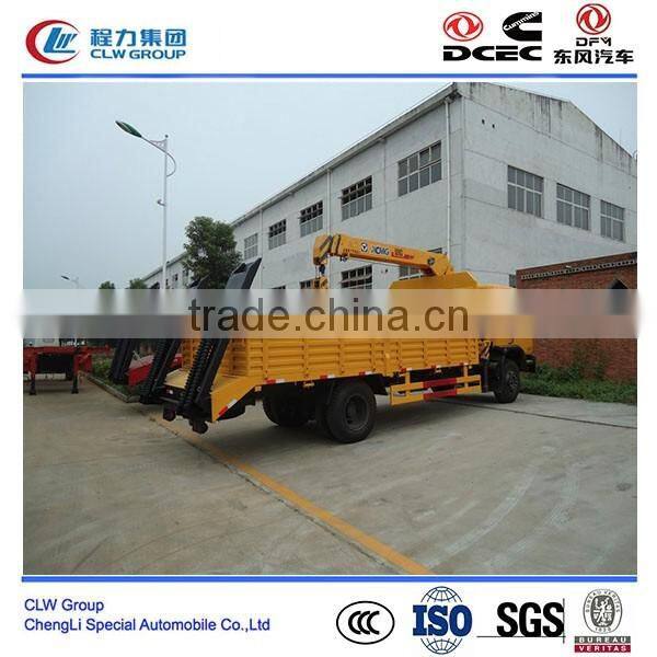 Dongfeng 4*2 4*4 type 190 Hp truck with crane 3 ton crane truck