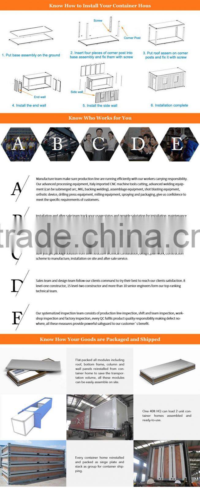 living container house/container house in south africa/cheap container house