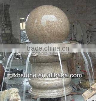 Granite bamboo shaped stone fountain for park decoration