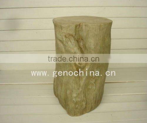 polyresin stool tree stool yellow outdoor garden stool