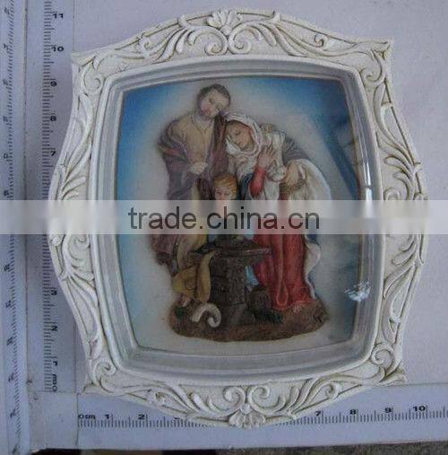 Wall decorative resin religious frames