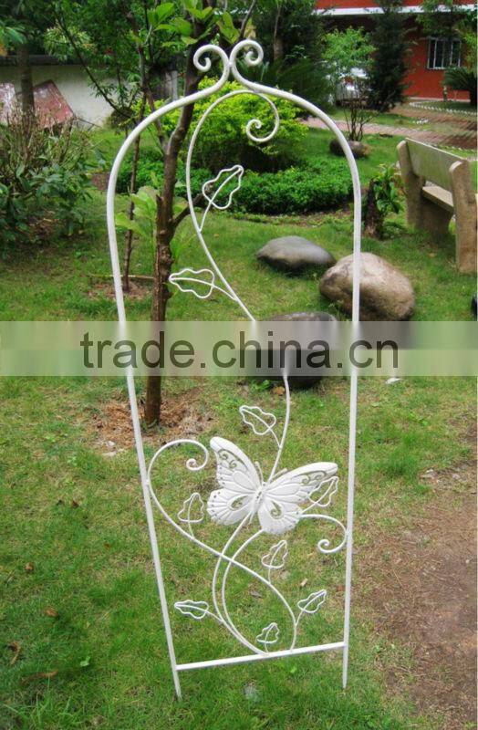 Metal flower stick garden decor