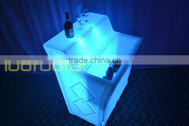 112CM High PE plastic Illuminated Bar Corner Unit/LED bar counter /LED bar/LED Illuminated Bar Hire LTT-BC05A