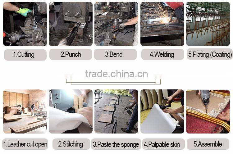 High grade stainless steel heart design dining chair