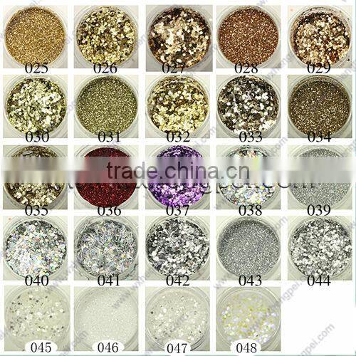 glitter powder/ gold and silver powder/ Silver glitter powder