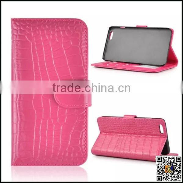 For iPhone 6 Leather Wallet Case, crocodile pattern Case for iPhone 6 Plus