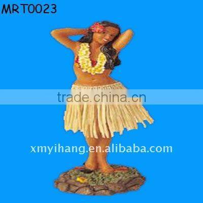 polyresin hawaii hula girl with Ukuleles