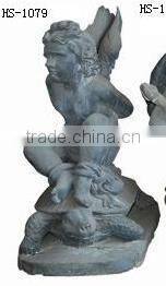 China white cast iron Life size home decor art nude woman garden statue