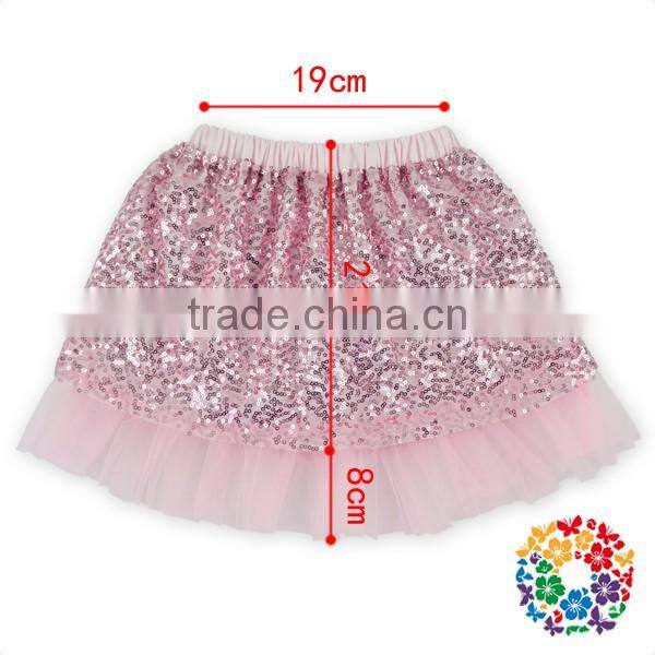 Latest fashion dresses girls glitter sequin tutu toddler pink tutu skirt for 2 year old girl dress