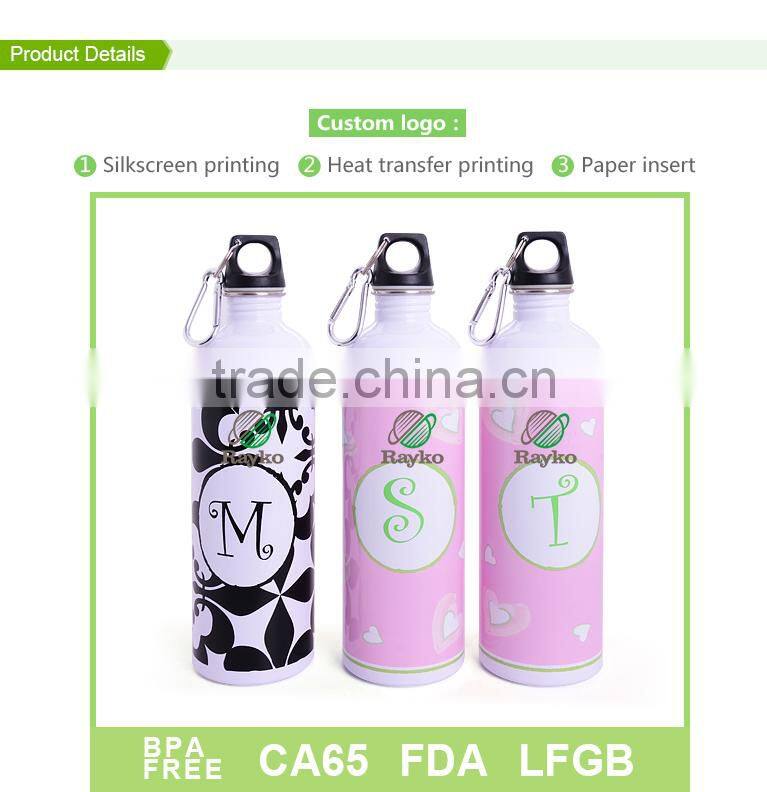 Small mouth 750ML Stainless steel bottle with CMYK printing