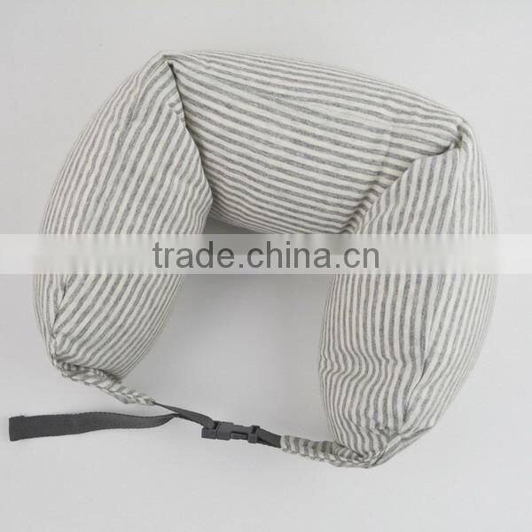 New products no imprinting strip bolster cushion cotton travel neck sleeping anti wrinkle neck pillow made in china