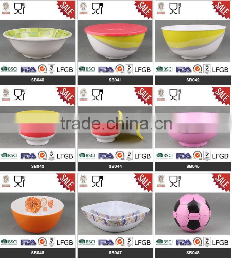 Round kids children melamine bowl with customized printing