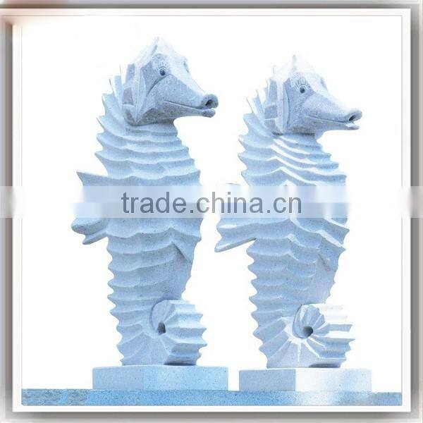 Modern Garden Sculpture Decoration Stone Hippocampus Sculpture