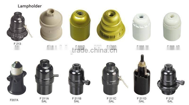 CE E27 bakelite lampholder with switch ceiling lampholder