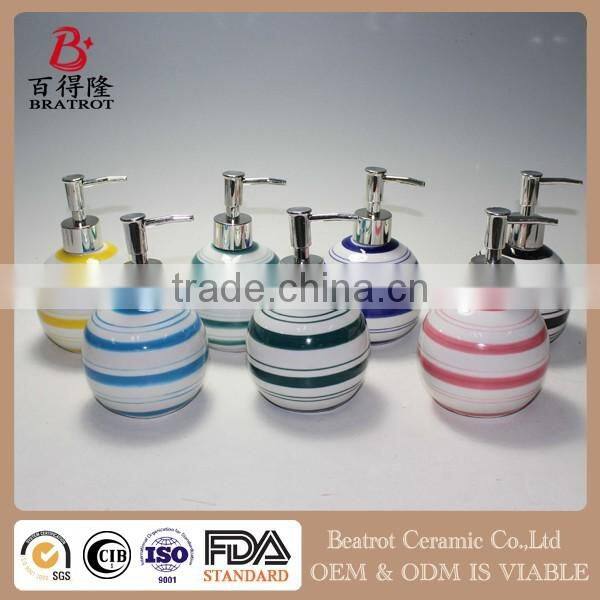 Popular ceramic dispenser bottle ceramic bathroom accessories
