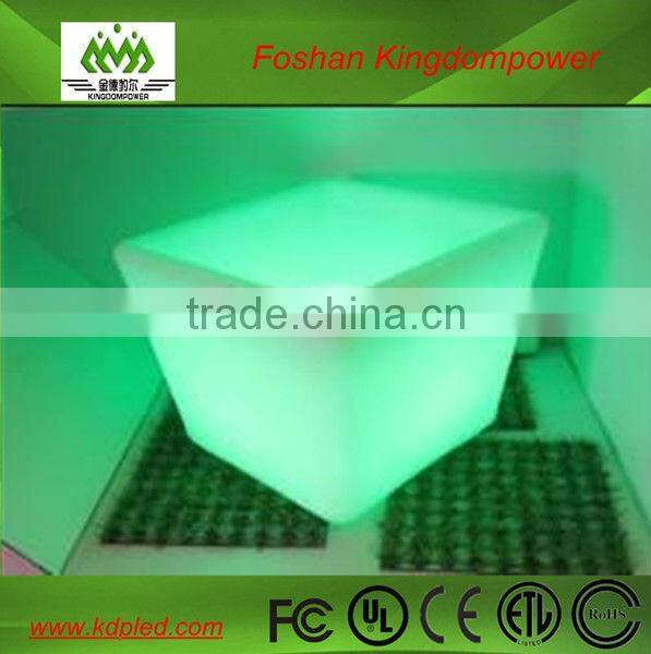LED square plastic lighting ice cooler