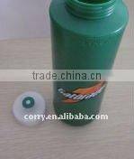 Plastic Sports water bottles with push bottle cap