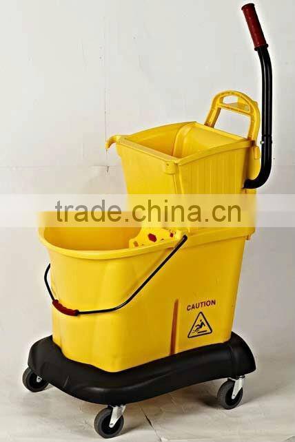 mop cleaning bucket wringer trolley