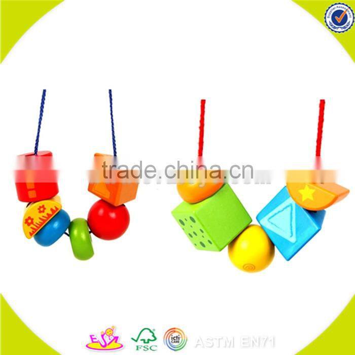 wholesale baby wooden threading game fashion kids wooden threading game popular children wooden threading game W11E044