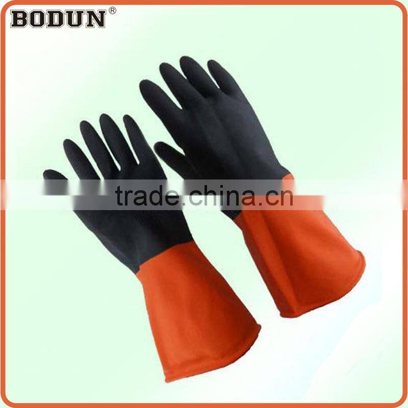 A3023 double color rubber House Glove house cleaning glove