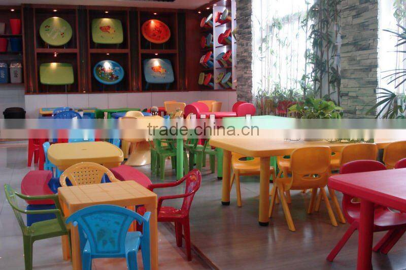 Plastic kid's table and chair