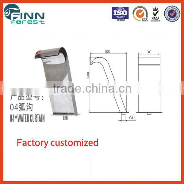 Massage water curtain in animal shape for swimming pool and spa pool waterfall ,pool water fountain