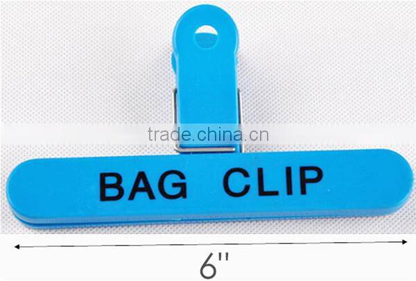 MC-3668 Custom Printed Large plastic 6" bag clip