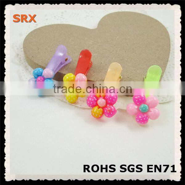 Custom Flower shaped Plastic hair claws clips