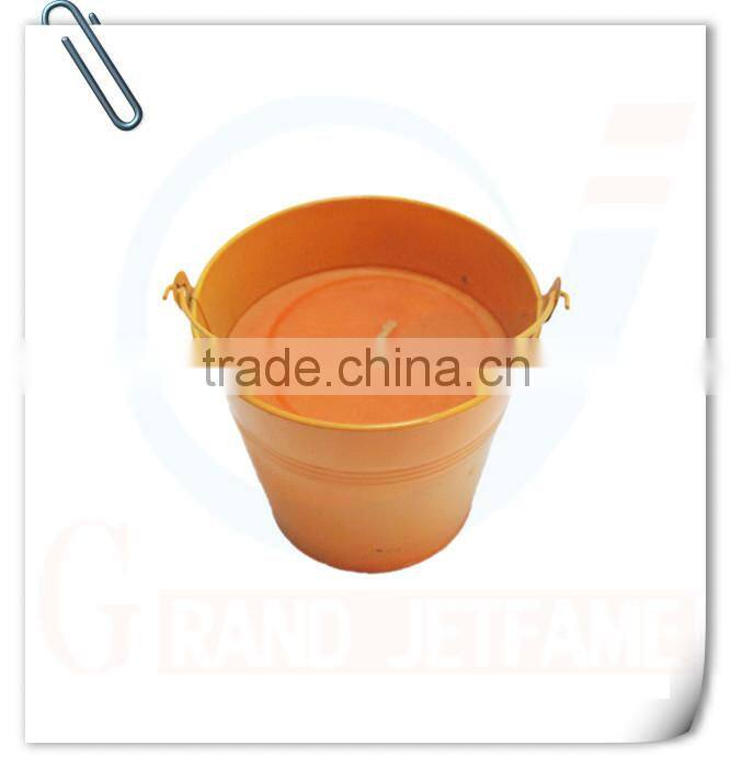 home decoration orange iron candle holder wedding