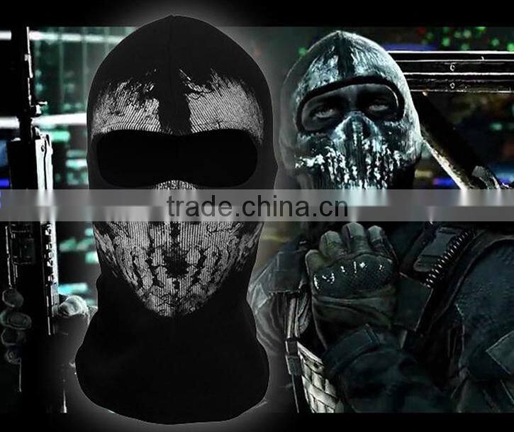 04Call of Duty 10 COD Cosplay Balaclava Ghost Plastic Skull Mask Face Skull Ski Mask Skateboard Bike Hood