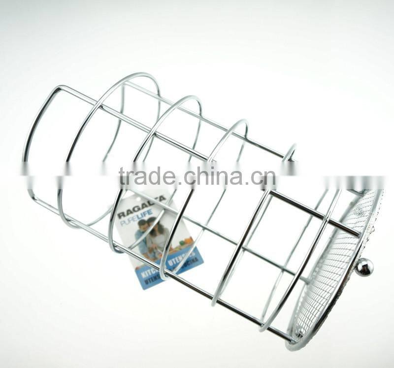 43004 Steel Wire Sink Basket Cutlery Holder Cooking Utensils Storage Kitchen Rack