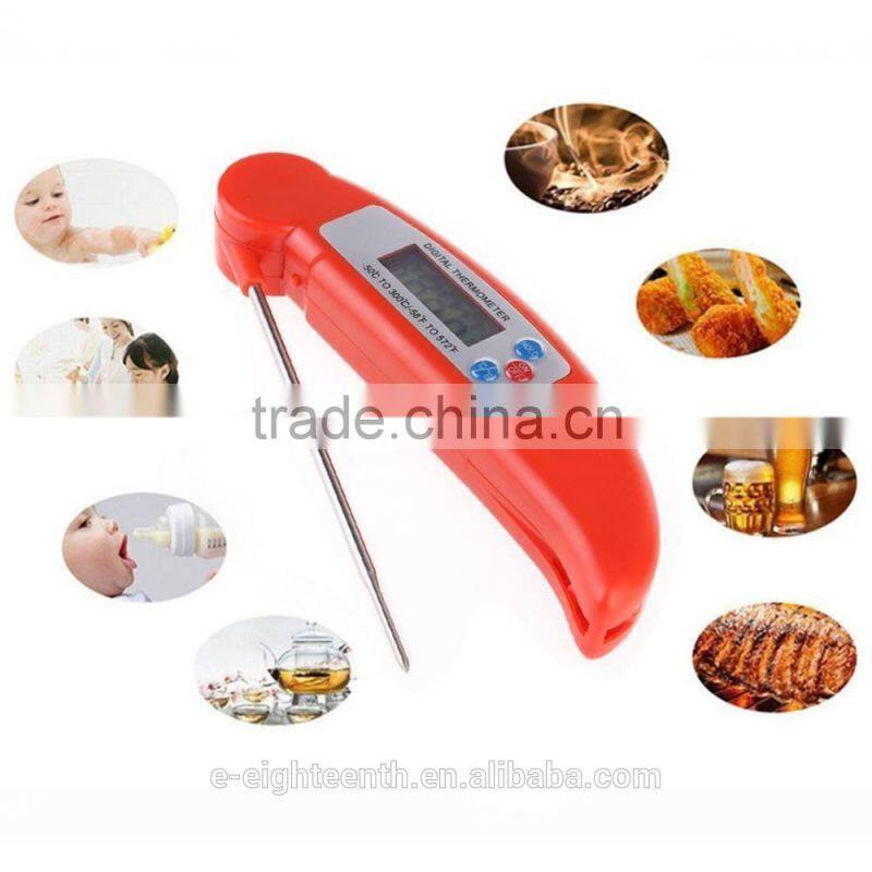 2016 new arrival Digital LCD Cooking Food BBQ Thermometer for kitchen kids