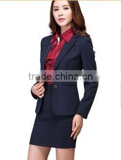 65% Polyester 35% Viscose Fabric Business Office Uniform Designs For Fat Women