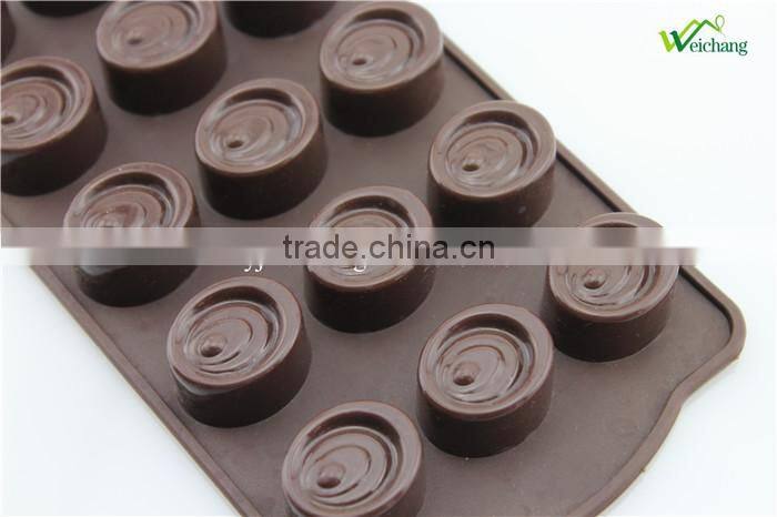 WCJB064 Chocolate Silicone Mold Ice Cube Candy Dessert Jello Mould Flower Gift