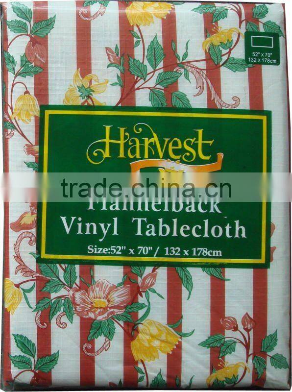 Plastic Flannelback Table Cover