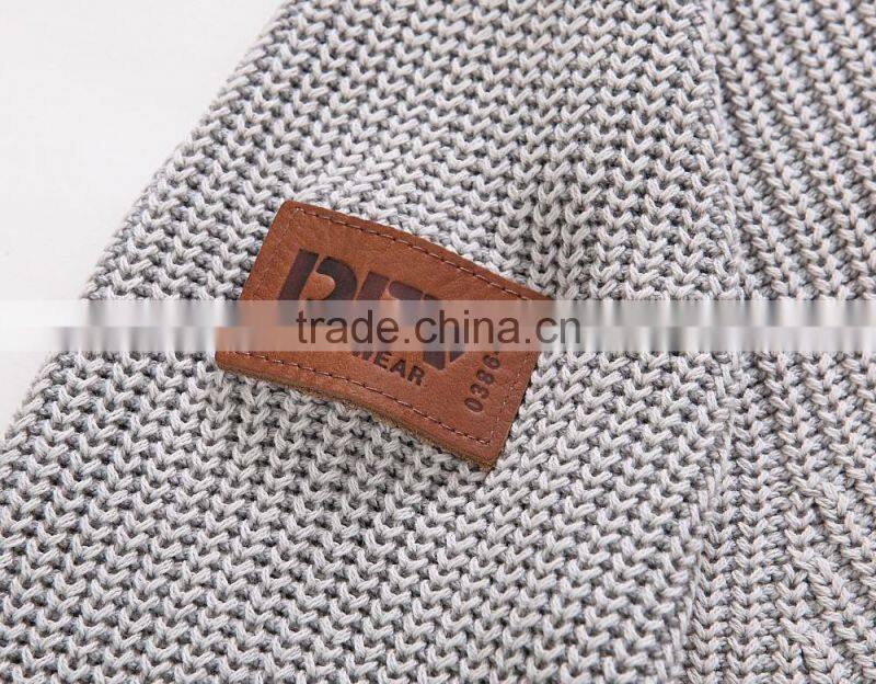 latest design winter cotton pure knit sweater ,pullover sweater