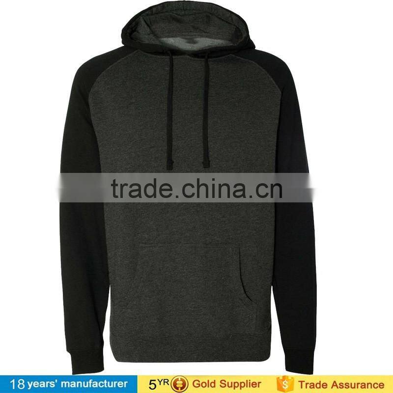 2016 custom logo Men's jersey Long Sleeve Pull Over Baseball raglan hoodie sweatshirt