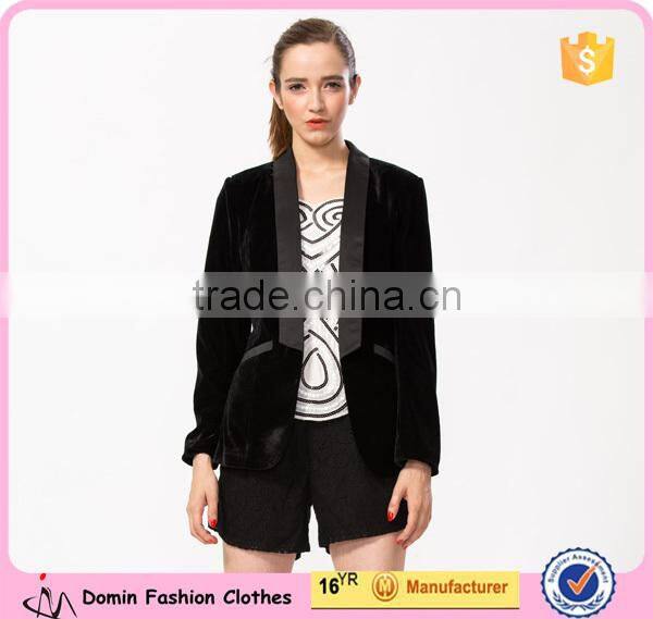 New Arrival Ladies' Long Sleeve Black Blazer / Jacket