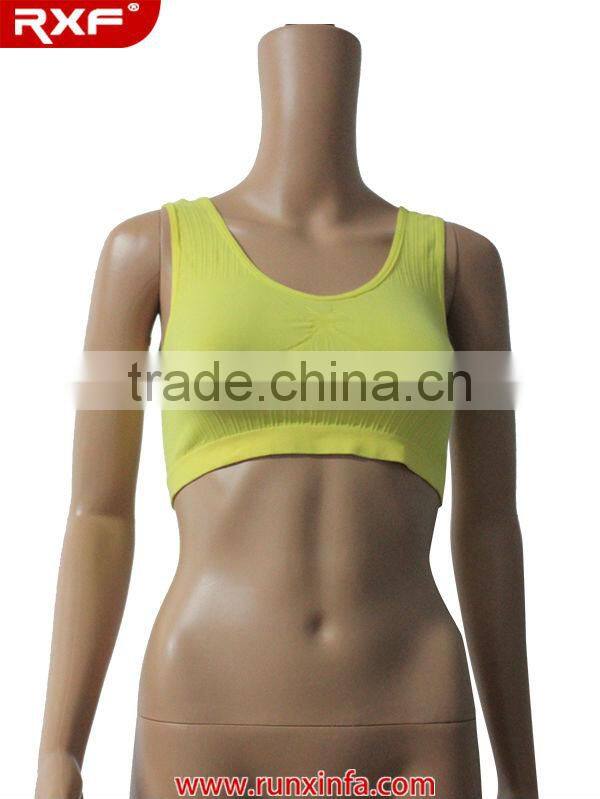 Fitness genie bra with removable pad wholesale China factory