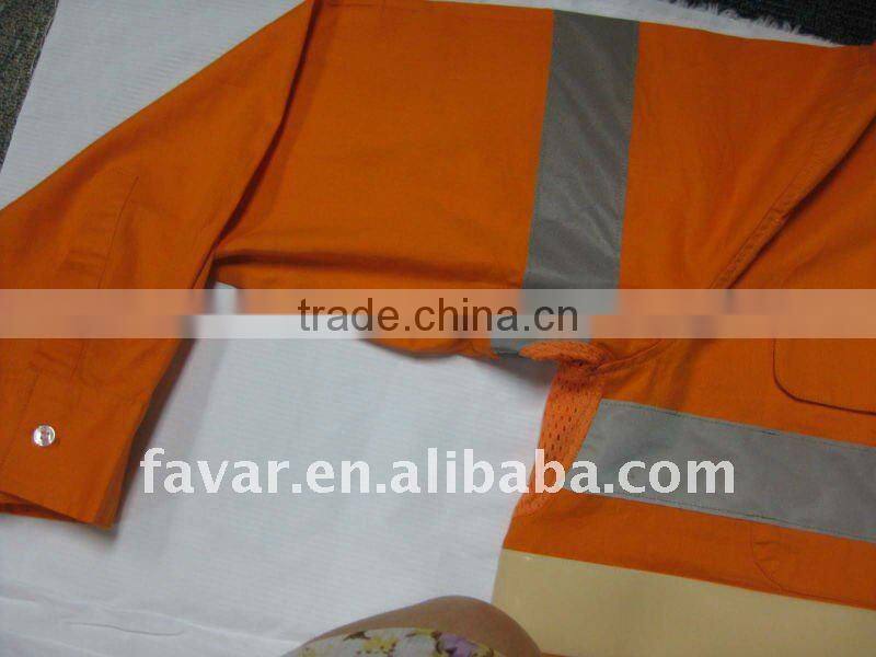 mens cotton orange uniform Shirt