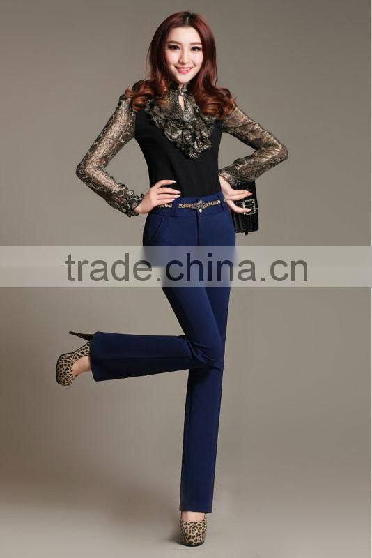 Ladies office pants trousers wholesale slim fit formal pants