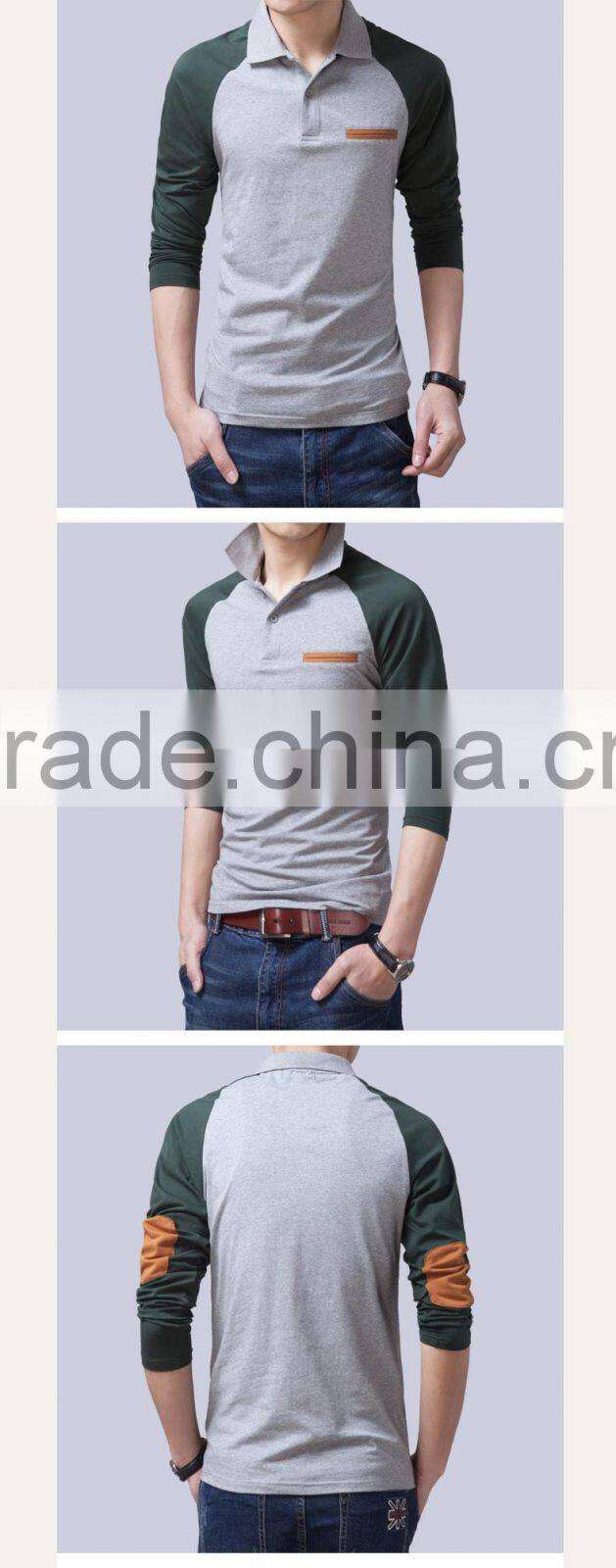 high quality cotton polyester brand polo men shirts long sleeve unifrom polo shirt