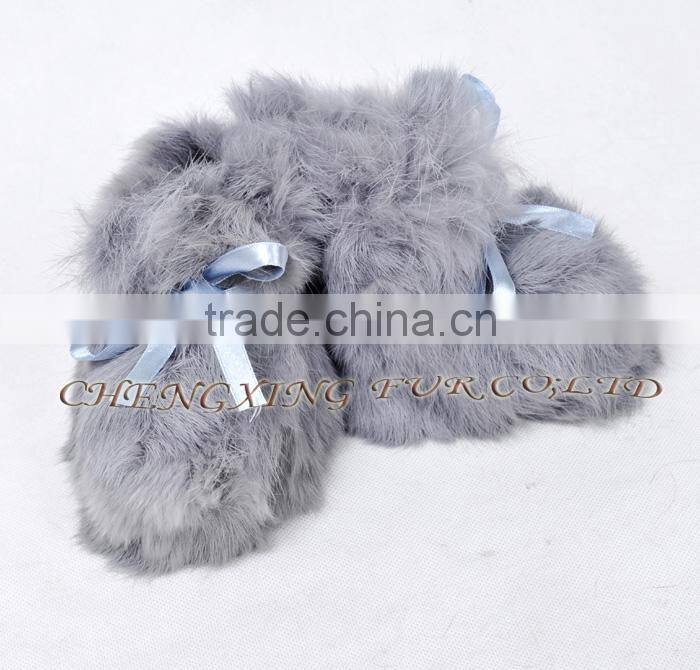CX-SHOES-07D Rabbit Fur Soft Winter Warm Baby Shoes