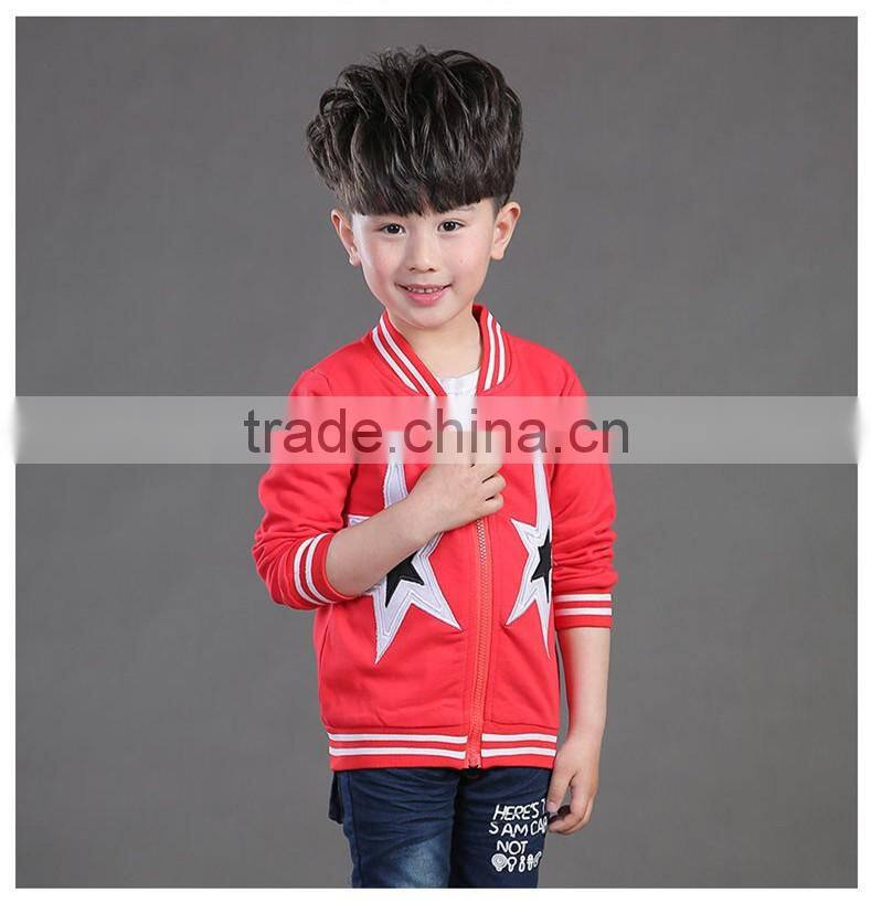 boy's spring coat/2016 new style children's leisure coat jacket/fashion spring blouse with zipper for boy