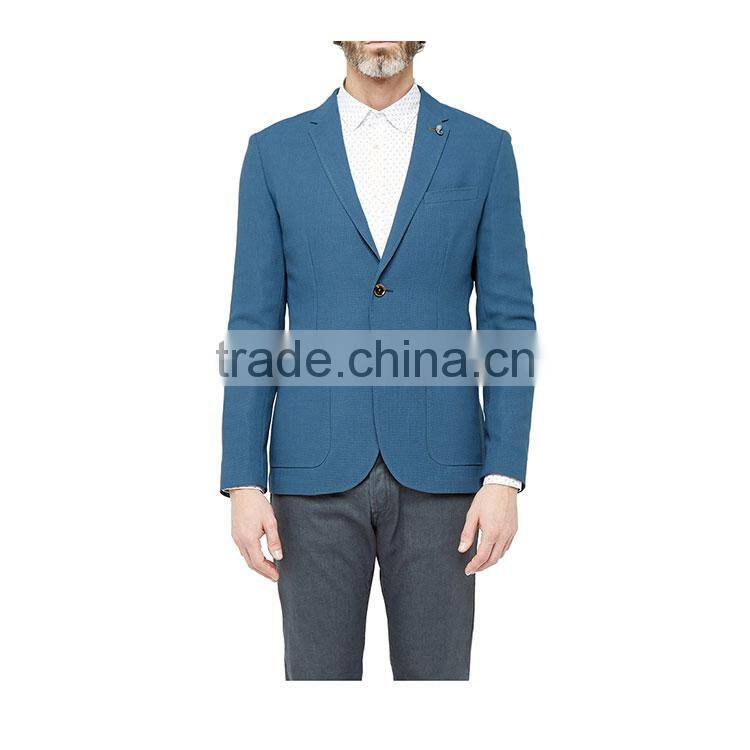 2017 Trending Products Half Lining Polyester Viscose Fashion Office Custom Man Simple Suit Designs