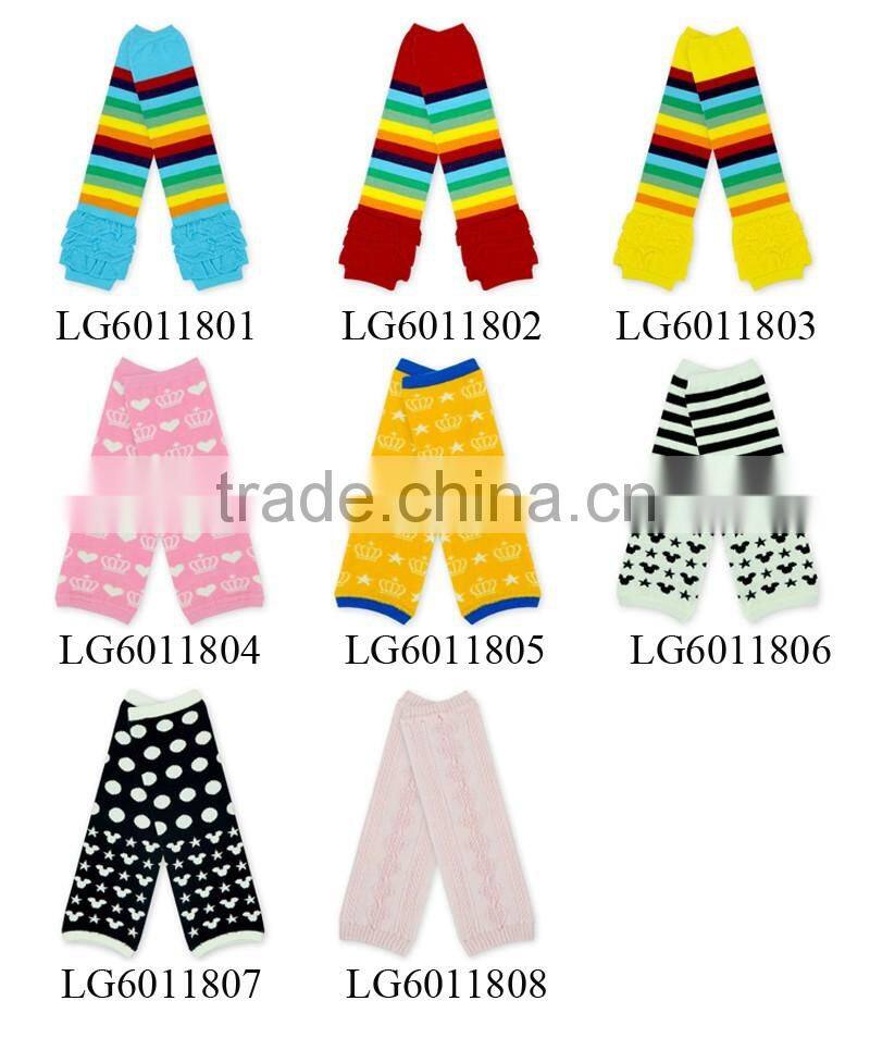 Newest Fashion Cotton Leg Warmer Kid Stripes Knitting Leg Warmer Socks