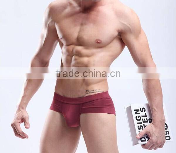Hot sale low moq. apparel of fun brand men's 3D U convex design sexy men briefs